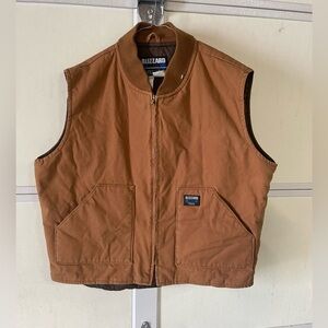 Vintage 2003 Walls Vest Mens XL Blizzard Pruf Canvas Full Zip Insulated Workwear